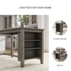Caitbrook Rectangular Dining Room Counter Table Dark Gray - Signature Design by Ashley: 4-Seater, Wood Veneer, Storage Shelves - 4 of 4