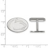 Black Bow Jewelry Sterling Silver Penn State Nittany Lions NCAA Cuff Links - 2 of 3
