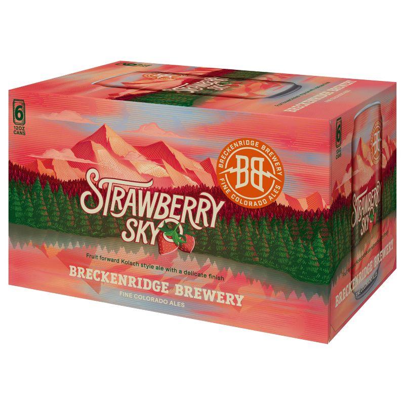 Breckenridge Strawberry Sky Kolsch Beer - 6pk/12 fl oz Cans, 2 of 9