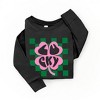 The Juniper Shop Lucky Clover Checkered Toddler Long Sleeve Tee - 2 of 3