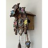 12-Melody Quartz Cuckoo Clock with Painted Flowers, Leaves & Bird 9 Inch By River City Clock - 4 of 4