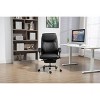 Vynxaria Big and Tall Office Chair PU Leather 360° Swivel 90°-135° Recline with Footrest Ergonomic Adjustable High Back, Black - 3 of 4