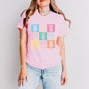 Simply Sage Market Checkered Bunny Coquette Distressed Short Sleeve Tee - 2 of 4