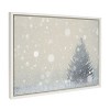 Kate and Laurel Sylvie Snow Day Framed Canvas by Robert Cadloff of Bomobob, 18x24, White - 2 of 4