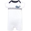 Hudson Baby Infant Boys Cotton Bodysuits and Rompers, 8-Piece, Sailor Whale - 2 of 2