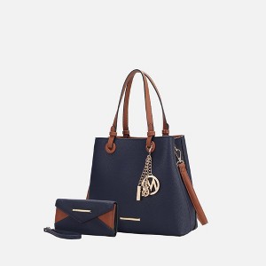 MKF Collection Kearny Vegan Leather Women’s Tote Bag with Wallet by Mia K- 2 pieces - 1 of 4