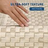Area Rugs for Living Room Bedroom Modern Geometric Rug Non Slip Low Pile Soft Washable Checkered Waffle Print Carpet - 4 of 4