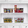 Sorbus 4 Pack Metal Wire Storage Cabinet Baskets, Kitchen Pantry Organizer - Storage Bins for Home, Bathroom, Laundry Room, Closet Organization - 4 of 4