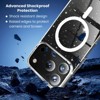 Entronix [Magnetic] Case Compatible with iPhone 17 Pro - [Hard Back] Glitter Clear - 4 of 4