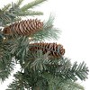 Northlight Pre-Lit Battery Operated Mixed Pine Christmas Garland - 6' x 9" - LED Cool White Lights - 3 of 3