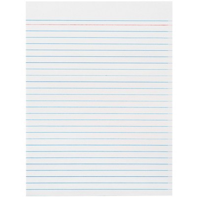 School Smart Theme Paper with Red Headline and No Margin, 8 x 10-1/2 Inches, 500 Sheets