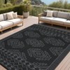 Waterproof Geometric Outdoor Rug, Symmetrical Print, Weather-Resistant Outdoor Carpet, Washable, Foldable, Stain Resistant, Long-Lasting - 3 of 4