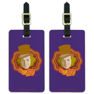 Willy Wonka And The Chocolate Factory Willy Wonka Luggage ID Tags Set of 2 - 1 of 4