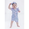 Disney Baby Girls Ribbed Bodysuit, Shorts and Headband 3 Piece Outfit Set Newborn to Infant - 2 of 4