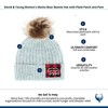 David & Young Women's Mama Bear Beanie Hat with Plaid Patch and Pom - 3 of 3
