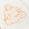Sloppy Chef Lucky Embroidered Kitchen Towel (2-Piece Set), 16x26, 100% Cotton, Laughing Buddha Design - 3 of 4