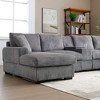 126'' U-Shaped Sectional Sofas with Console, Cup Holders, and Double Chaise for Living Room, Oversized Comfort Sofa - 3 of 4