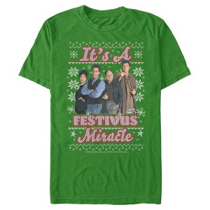Men's Seinfeld It's A Festivus Miracle Sweater Print T-Shirt - 1 of 4