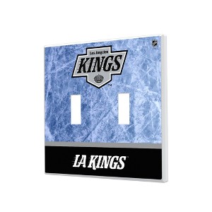 NHL Western Conference Teams Ice Wordmark Hidden-Screw Light Switch Plate for Double Toggle - 1 of 4