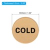 Unique Bargains Acrylic Self-Adhesive Decor Kitchen Hot/Cold Water Label - 2 of 4