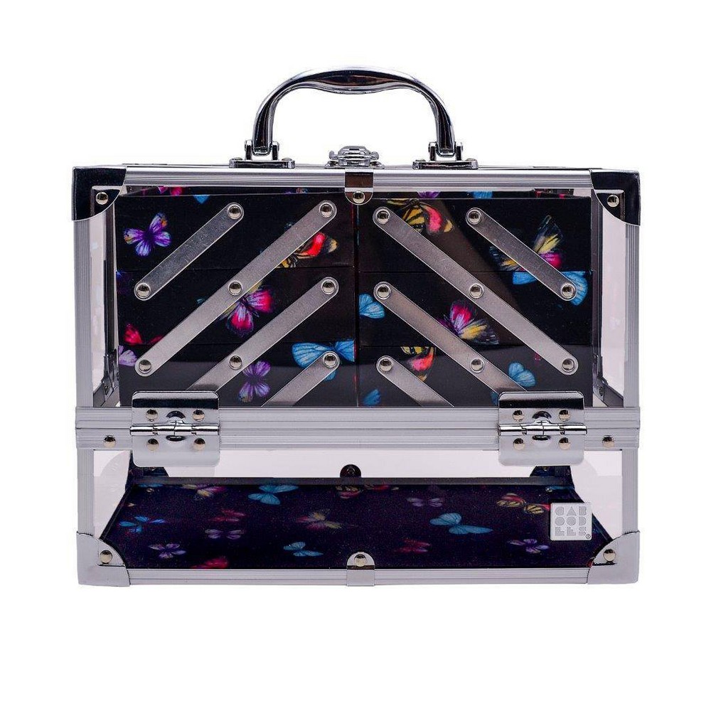 Photos - Cosmetic Bag Caboodles Neat Freak Train Case - Social Butterfly Print