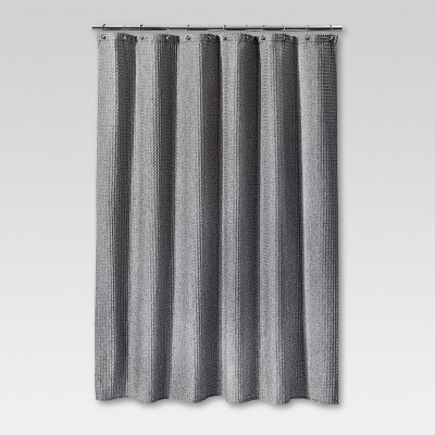 gray shower curtain