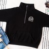 Simply Sage Market Embroidered Choose Joy Rainbow Quarter Zip Fleece - 3 of 4