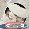 Ornavo Home Upholstered Round Tufted Storage Ottoman with Wooden Legs - 4 of 4