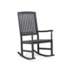 VisioGear Rustic Style Rocking Chair with Tall Backrest, High Back Rocking Chairs for Outdoor & Indoor, Brown, 23"*32"*43.5" - 4 of 4