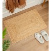 Racxily Area Rug, Braided Jute Rug for Living Room, Bedroom, Playroom, Off-White - 3 of 4