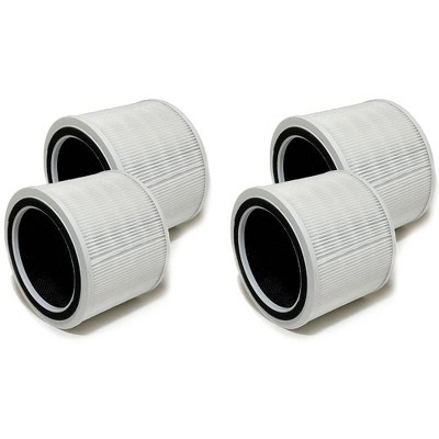Nispira Core 200S 3-in-1 HEPA Activated Carbon Filter Replacement For LEVOIT Air Purifier Core 200S-RF, 4 Packs