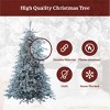 King Of Christmas Snow Flocked Hinged Artificial Christmas Tree Unlit Queen Flock Xmas Tree - 3 of 4