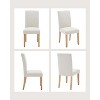 Coucheta 4-Piece Modern Dining Chairs Set - Upholstered Fabric with Wood Legs, Ergonomic Support, 265lb Capacity - 2 of 4