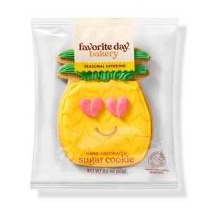 Pineapple Hand Decorated Cookie - 2.21oz - Favorite Day™ - 1 of 3