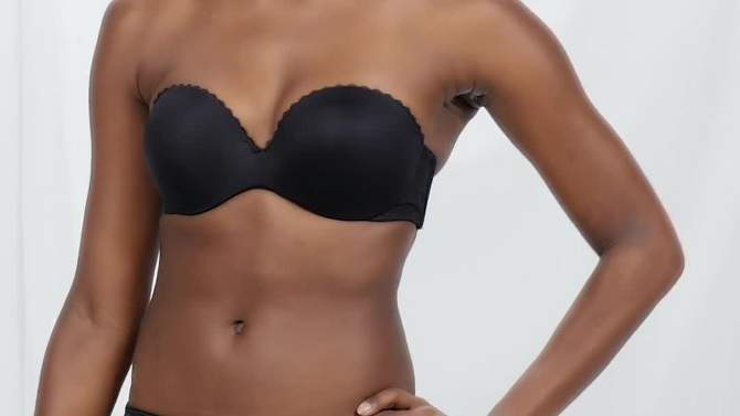 Vanity Fair Womens Gel Touch Strapless Push Up Bra 2111121, 2 of 4, play video