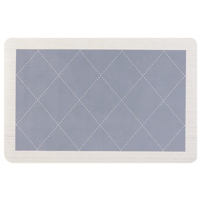 Unique Bargains Non-Slip Waterproof Cushioned Anti-Fatigue Geometry Kitchen Floor Mat
