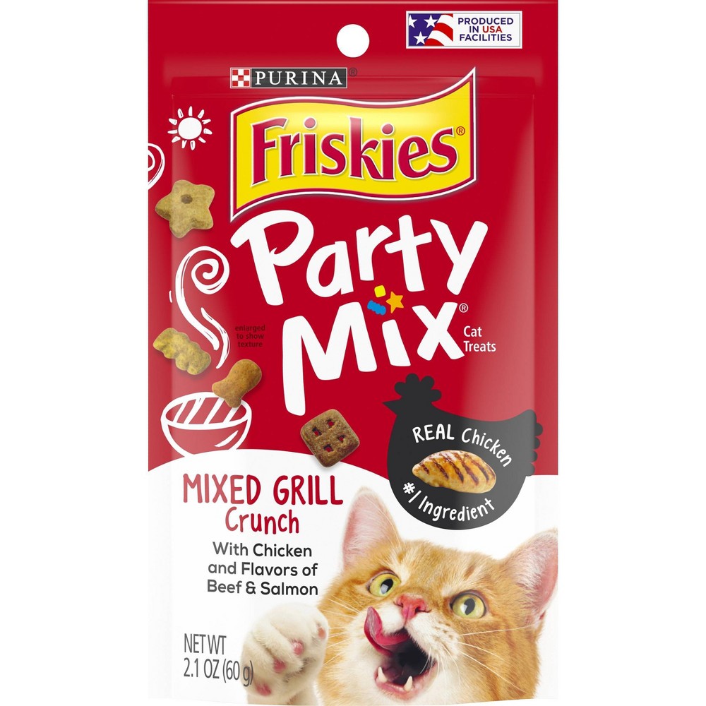 UPC 050000237951 product image for Purina Friskies Cat Treats Party Mix Mixed Grill Crunch - 21oz Pouch | upcitemdb.com