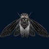 Men's Design By Humans Monochrome Cicada By Realkey T-Shirt - 2 of 4