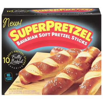 SuperPretzel Frozen Bavarian Soft Pretzel Sticks - 24.75oz/10ct