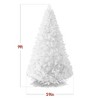 Best Choice Products Premium White Hinged Artificial Christmas Pine Tree w/ Branch Tips, Metal Base - 2 of 4