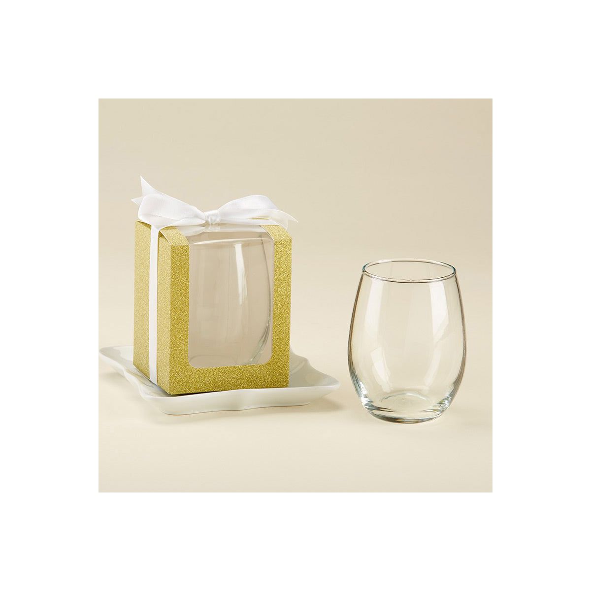 Kate Aspen 9 and 15 oz. Glassware Gift Box with Ribbon - thumbnail 5