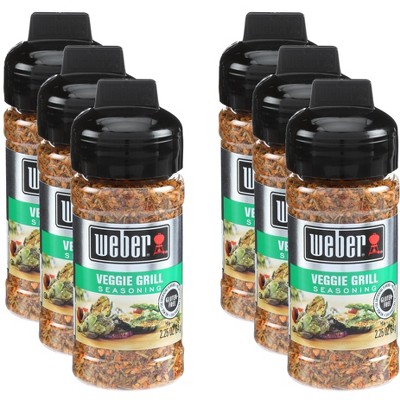 Weber Seasoning Veggie Grill - Pack of 6 - 2.25 oz