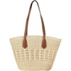 FATMOON  Chic Rattan Woven Straw Shoulder Bag - Large Capacity, Handmade Shopping basket women's Bag  for Women, Perfect for Daily Match - 2 of 4