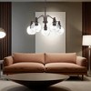 Sunset Oriana 5 Light Chandelier, Clear Seeded Glass Globe Shades,  Provincial Bronze Finish - 2 of 3