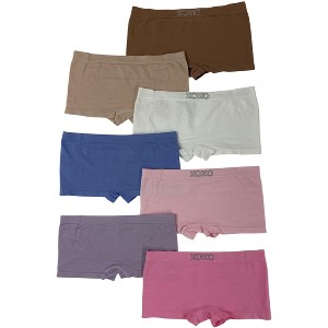 XOXO Girls' 7-Pack Assorted Logo Band Seamless Underwear Sets - 1 of 4