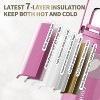32 oz Insulated Water Bottle with Carry Strap & Strainer - Wide Mouth Stainless Steel Thermos for Hot/Cold Drinks - 2 of 4