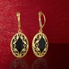 Ross-Simons Black Onyx Drop Earrings in 14kt Yellow Gold - 3 of 4