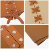 INSPIRE CHIC Women's Elastic Wide Corset Vintage Lace-up Tied Cinch Waspie Waist Belts 1Pc - 3 of 4