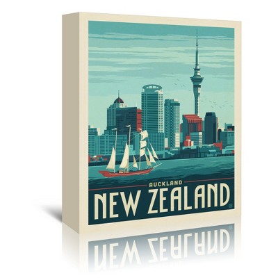 New Zealand Auckland by Anderson Design Group Wrapped Canvas - Americanflat - 5" x 7"