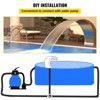 VEVOR Stainless Steel Pool Fountain, 17.7 x 11.8 x 23.6 inches, Outdoor Waterfalls Sheer Descent Pond Water Feature, Silver - 3 of 4